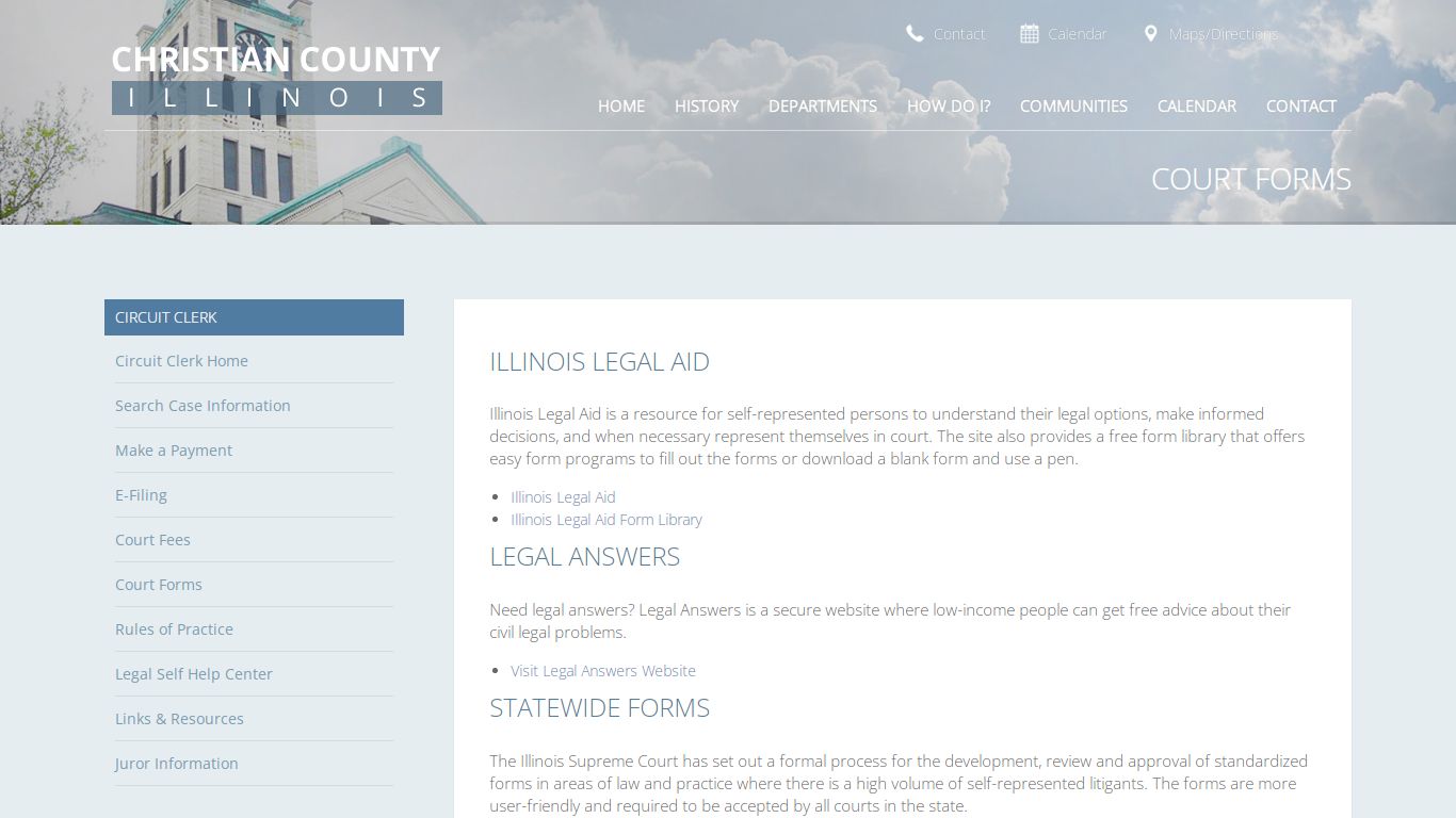 Court Forms | Christian County, Illinois